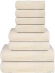 vidaXL Set prosoape 8 piese crema 360 g/m2 100% bumbac GartenMobel Dekor (137075) Prosop