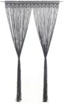 vidaXL Perdea macrame, antracit, 140 x 240 cm, bumbac GartenMobel Dekor (323993)