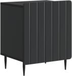 vidaXL Noptiera neagra din lemn prelucrat cu usa, 43x34, 5x52 cm (894337)