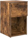 vidaXL Dulap de pat Stejar fumuriu 29 x 31, 5 x 49 cm Lemn prelucrat GartenMobel Dekor (8001105)