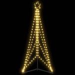 vidaXL Pom de Craciun LED 363 LED-uri Alb Cald 182 cm GartenMobel Dekor (4016408)