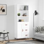 vidaXL Dulap înalt, alb, 69, 5x34x180 cm, lemn compozit GartenMobel Dekor (3189989) Comoda