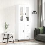 vidaXL Dulap înalt, alb, 69, 5x34x180 cm, lemn compozit GartenMobel Dekor (3198673) Comoda