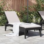 vidaXL Sezlong, antracit, 186x60x29 cm, PP GartenMobel Dekor (364219)