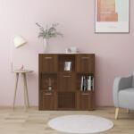 vidaXL Biblioteca, stejar maro, 90x30x90 cm, lemn prelucrat GartenMobel Dekor (815551) Biblioteca
