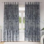 vidaXL Cortine din catifea 2 pcs Gri argintie 245 x 140 cm Catifea GartenMobel Dekor (4107721)