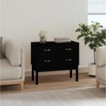 vidaXL Dulap consola, Negru, 90x40x78 cm, lemn masiv de pin GartenMobel Dekor (821743) Comoda