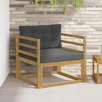 vidaXL Canapea Medie pentru Exterior Poliester Alb GartenMobel Dekor (3438996) Canapea