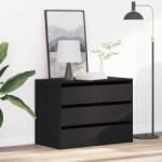 vidaXL Comoda cu sertare Stejar negru 80 x 41 x 58 cm Lemn compozit GartenMobel Dekor (868902) Comoda