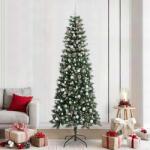 vidaXL Brad de Craciun artificial Verde 240 cm PVC si Plastic si Otel GartenMobel Dekor (3395847)