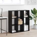 vidaXL Biblioteca Stejar Negru 102 x 32 x 102 cm GartenMobel Dekor (8009602) Biblioteca