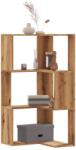 vidaXL Biblioteca 3 nivel stejar artizanal 50x50x102 cm lemn prelucrat GartenMobel Dekor (852599) Biblioteca