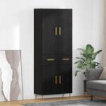 vidaXL Bufet Pe perete Stejar Negru 69, 5 x 34 x 180 cm Lemn compozit GartenMobel Dekor (3416125) Comoda