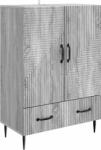 vidaXL Bufet cu sertar Sonoma gri 66 x 34, 5 x 95 cm Lemn prelucrat GartenMobel Dekor (894901) Comoda