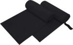 vidaXL Prosoape Sport 2 pcs Negru 200 x 100 cm Poliester si poliamida GartenMobel Dekor (42011461) Prosop