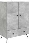 vidaXL Bufet cu sertar Gri Beton 66 x 34, 5 x 95 cm Lemn prelucrat GartenMobel Dekor (895588) Comoda