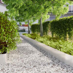 vidaXL Borduri de gazon 10 buc 25x103 cm Otel inoxidabil GartenMobel Dekor (860170)