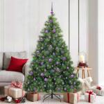 vidaXL Brad de Craciun artificial cu 300 LED Verde 180 cm PE si PVC GartenMobel Dekor (3397789)