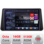 Edotec Navigatie Android Nissan Micra 2014-2024, QLED 2K, 16GB RAM, 512GB (KIT-micra+EDT-E809-2K)