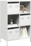 vidaXL Dulap înalt, alb, 68x39x103, 5 cm, otel GartenMobel Dekor (851411) Comoda