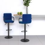 vidaXL Scaune de bar, 2 buc. , albastru, material textil GartenMobel Dekor (334639)
