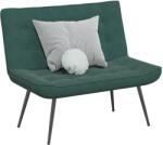vidaXL Banca verde închis 110x74x84 cm catifea GartenMobel Dekor (4012339)