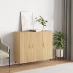vidaXL Dulap, stejar sonoma, 90x34x80 cm, lemn compozit GartenMobel Dekor (828087) Comoda