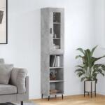 vidaXL Dulap înalt, gri beton, 34, 5x34x180 cm, lemn prelucrat GartenMobel Dekor (3199381) Comoda