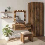 vidaXL Masa de Machiaj cu sertar Maro 60 x 40 x 70 cm Lemn compozit GartenMobel Dekor (865221)
