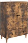 vidaXL Bufet cu sertar Stejar fumuriu 66 x 34, 5 x 95 cm Lemn prelucrat GartenMobel Dekor (894210) Comoda