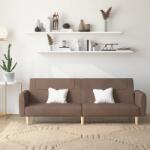 vidaXL Canapea extensibila cu 2 locuri, gri taupe, material textil GartenMobel Dekor (375791) Canapea