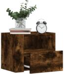 vidaXL Noptiere de perete, 2 buc. , stejar fumuriu, 45x30x35 cm GartenMobel Dekor (848320)