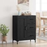 vidaXL Bufet cu sertar Stejar negru 69.5 x 34 x 90 cm Lemn compozit GartenMobel Dekor (881629) Comoda