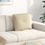 vidaXL Perna pentru spate Crem 50 x 45 cm Tesatura din microfibra GartenMobel Dekor (42014648)