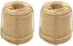 vidaXL Franghii de sisal, 2 buc. , 12 mm, 250 m GartenMobel Dekor (3196227)