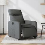 vidaXL Fotoliu rabatabil electric, gri închis, material textil GartenMobel Dekor (3206682)