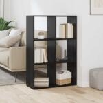vidaXL Dulap pentru carti Negru 69, 5 x 29 x 103, 5 cm Lemn compozit GartenMobel Dekor (879665) Biblioteca