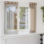 vidaXL Perdele Voile cu Oeje 2 buc Maro Deschis GartenMobel Dekor (4102125)