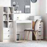 vidaXL Birou Alb 70 x 50 x 76 cm Lemn compozit GartenMobel Dekor (869418)