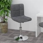 vidaXL Scaun de bar pivotant, gri închis, material textil GartenMobel Dekor (334200)
