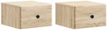 vidaXL Set 2 noptiere suspendate Stejar Sonoma 34, 5 x 33 x 20 cm (899110)