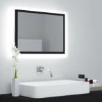 vidaXL Oglinda de baie cu LED, negru, 60x8, 5x37 cm, acril GartenMobel Dekor (804917)