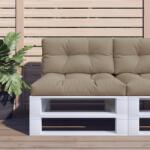 vidaXL Perna de paleti, gri taupe, 80x40x12 cm, material textil GartenMobel Dekor (360609)