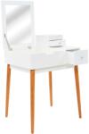 vidaXL Masa de toaleta cu oglinda, MDF, 60x50x86 cm GartenMobel Dekor (245752)