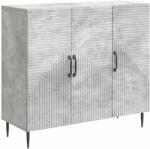 vidaXL Bufet Gri Beton 89 x 34, 5 x 80 cm Lemn prelucrat GartenMobel Dekor (894878) Comoda