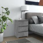 vidaXL Noptiera, gri beton, 40x35x62, 5 cm, lemn compozit GartenMobel Dekor (806219)