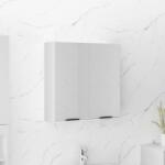 vidaXL Dulap de baie cu oglinda, alb, 64x20x67 cm GartenMobel Dekor (811313)