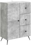 vidaXL Bufet cu sertar Gri Beton 66 x 34, 5 x 90 cm Lemn prelucrat GartenMobel Dekor (895548) Comoda