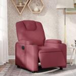 vidaXL Fotoliu rabatabil electric, rosu vin, material textil GartenMobel Dekor (3204347)