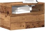 vidaXL Noptiere de perete, 2 buc. , Lemn vechi, 45x26x28, 5 cm GartenMobel Dekor (858611)
